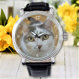 Anpassningsbar Pet-familjens fotoPersonlig Armbandsur