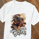 Anpassningsbar Pet-foto för modern Coola-uppspelni T Shirt<br><div class="desc">Den här lekande och moderna designen består av roligt typografi och lägger till ett anpassningsbar foto av ditt sällskapsdjur.</div>