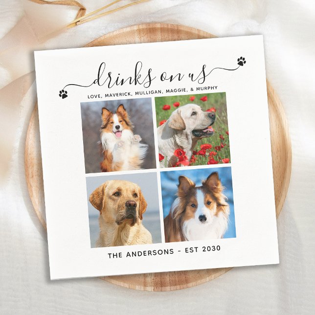 Anpassningsbar Pet Hund 4 Fotopatabletter på USA P Pappersservett (Skapare uppladdad)