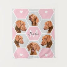 Anpassningsbar Pet Hund Cat 6 Photo Collage Monogr