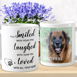 Anpassningsbar Pet Hund Memorial Memory Photo Kaffemugg
