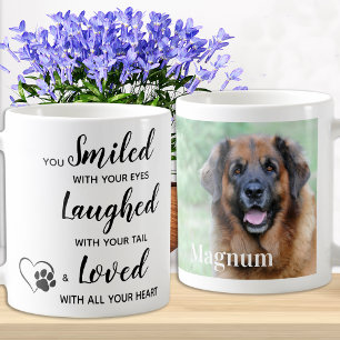 Anpassningsbar Pet Hund Memorial Memory Photo Kaffemugg