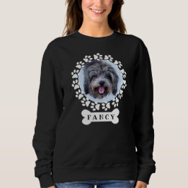 Anpassningsbar Pet Hund Photo och Namn på Dogbone T Shirt