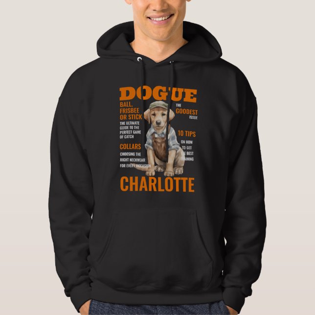 Anpassningsbar Pet Hund Photo Personlig Cute Hoodie (Framsida)