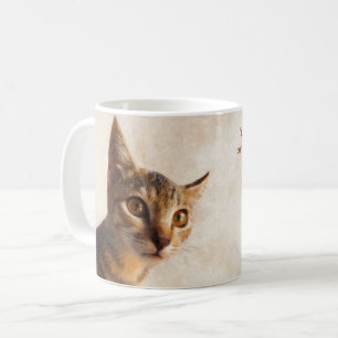 Anpassningsbar Pet Kitten Cat-fotomall för Hund Kaffemugg