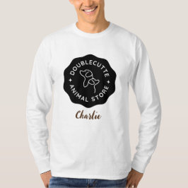 Anpassningsbar Pet & Logotyp T-Shirt med Photo & N