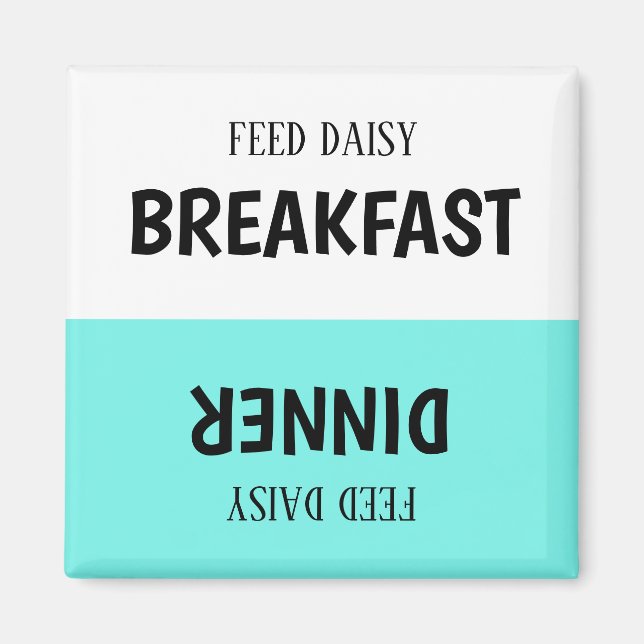 Anpassningsbar Pet Matar spårmagnet Magnet (Framsidan)