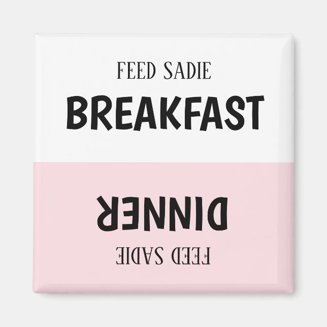 Anpassningsbar Pet Matar spårmagnet Magnet (Framsidan)