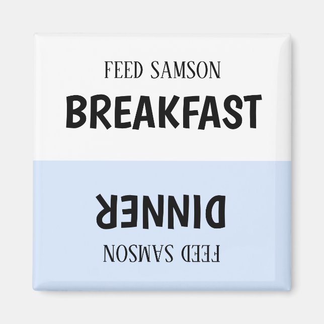 Anpassningsbar Pet Matar spårmagnet Magnet (Framsidan)