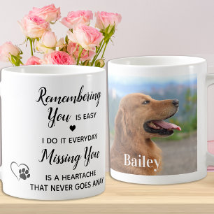 Anpassningsbar Pet Memorial Memory Photo Kaffemugg