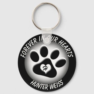 Anpassningsbar Pet Memorial Nyckelring