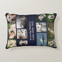 Anpassningsbar Pet Memorial Pet Loss Gift Hund Pho Prydnadskudde