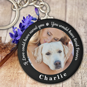 Anpassningsbar Pet Memorial Pet Loss Keepsaké Hund Nyckelring