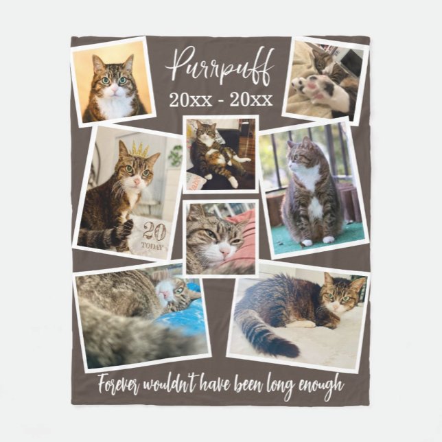Anpassningsbar Pet Memorial Photo & Quote Fleece B (Skapare uppladdad)