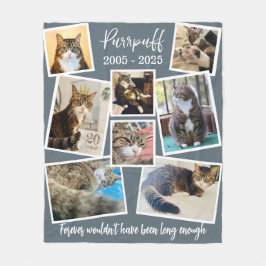 Anpassningsbar Pet Memorial Photo & Quote Fleece B