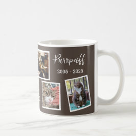 Anpassningsbar Pet-minnesfoto och citattecken Kaffemugg