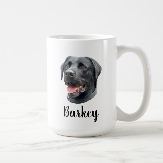 Anpassningsbar Pet Personlig Ansikte Animal Lover  Kaffemugg (Höger)