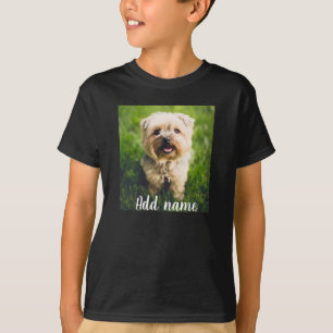 Anpassningsbar Pet Photo and Namn T-Shirt