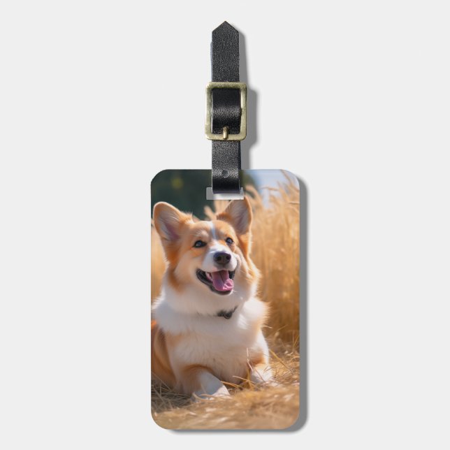 Anpassningsbar Pet Photo Bagagebricka (Vertikal Framsida)