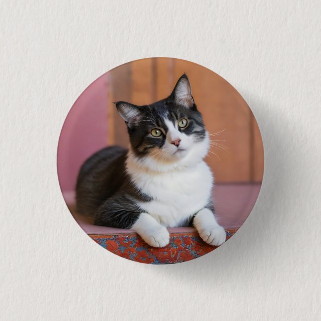 Anpassningsbar Pet Photo Bild överför Cute Adsible Knapp (Framsida)