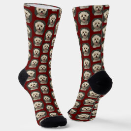 Anpassningsbar Pet Photo Burgundy Maroon Trendig