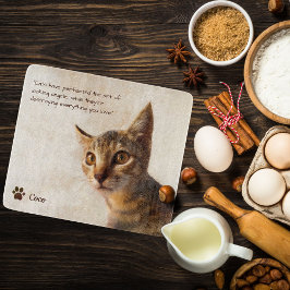 Anpassningsbar Pet Photo Cat Hund med Namn-offertm