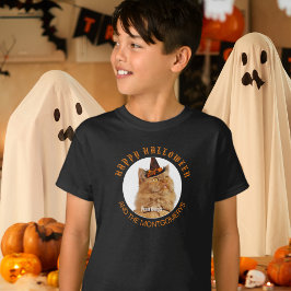 Anpassningsbar Pet Photo Cat Lover Halloween fest  T Shirt