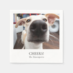 Anpassningsbar Pet Photo Cocktail Napkins for Bröl Pappersservett