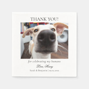 Anpassningsbar Pet Photo Cocktail Napkins for Bröl Pappersservett