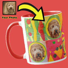 Anpassningsbar Pet Photo Cute Gift for Hund Pappa Mugg