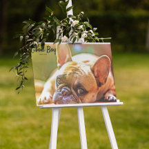Anpassningsbar Pet Photo Data Memorial Bild French