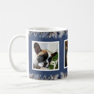 Anpassningsbar Pet Photo Elegant Watercolor Festiv Kaffemugg