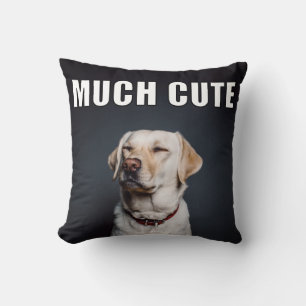 Anpassningsbar Pet Photo Funny Mycket Cute Meme St Kudde