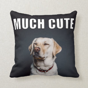 Anpassningsbar Pet Photo Funny Mycket Cute Meme St Kudde