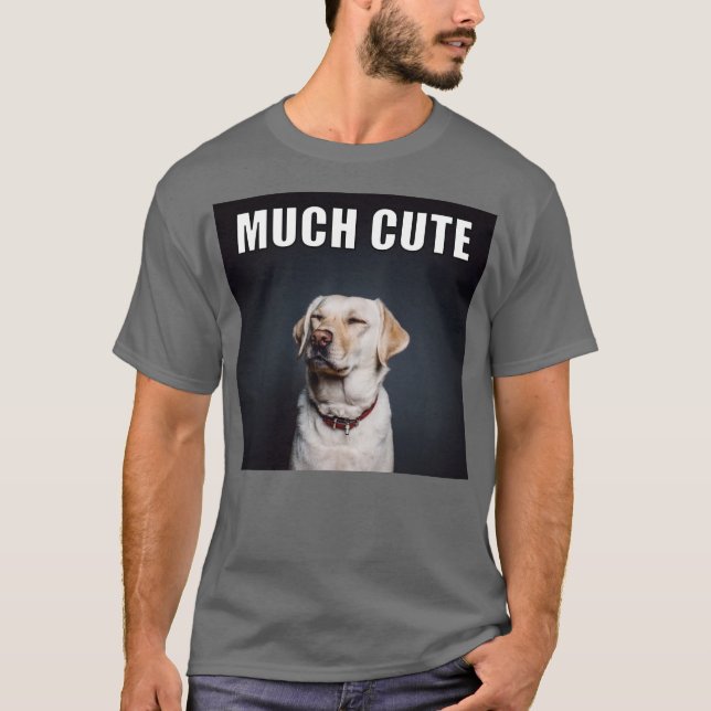 Anpassningsbar Pet Photo Funny Mycket Cute Meme St T Shirt (Framsida)