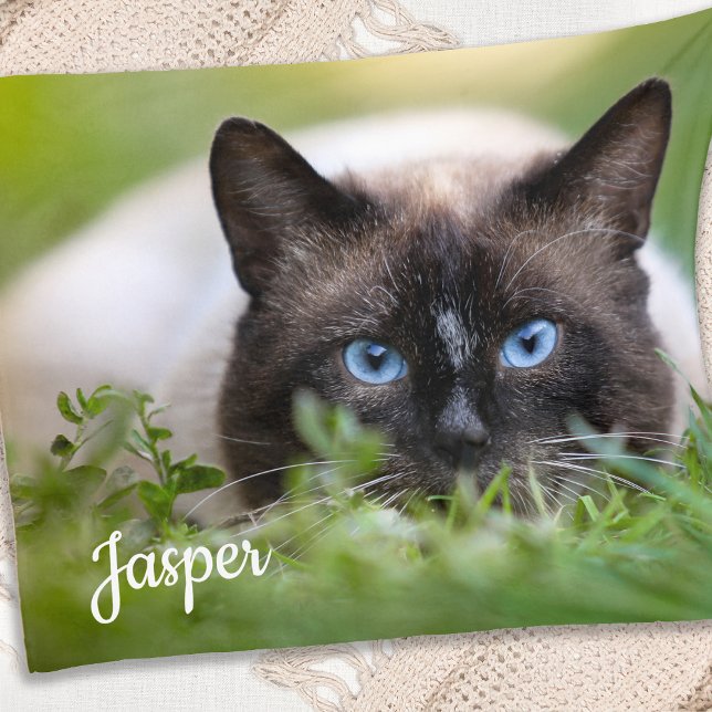 Anpassningsbar Pet Photo Gift Hund älskare Memoria Fleecefilt (Skapare uppladdad)