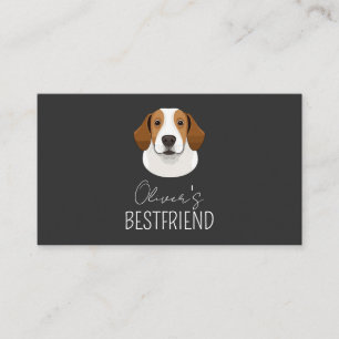 Anpassningsbar Pet Photo hund namn Personlig Visitkort
