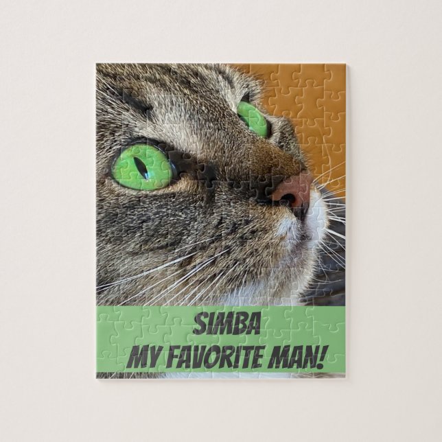 Anpassningsbar Pet Photo Jigszle Puzzle Pussel (Vertikal)