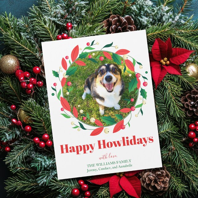 Anpassningsbar Pet Photo jul Lycklig Howlidays Mag (Skapare uppladdad)