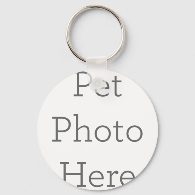 Anpassningsbar Pet Photo Keychain Gift Nyckelring (Framsida)