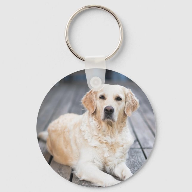 Anpassningsbar Pet Photo Keychain Nyckelring (Framsida)