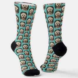 Anpassningsbar Pet Photo Light Teal Trendig Anpass