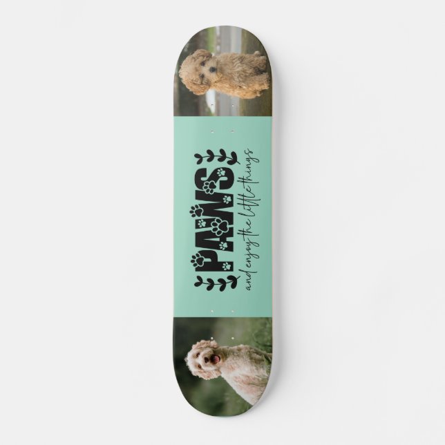 Anpassningsbar Pet Photo Mini Skateboard Bräda 18,5 Cm (Framsida)
