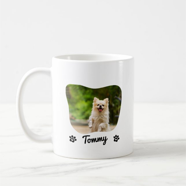 Anpassningsbar Pet Photo Mugg med Namn och modern  (Vänster)