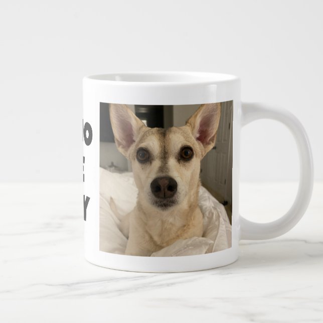 Anpassningsbar Pet Photo Mugg - Personlig Hund ell Jumbo Mugg (Höger)