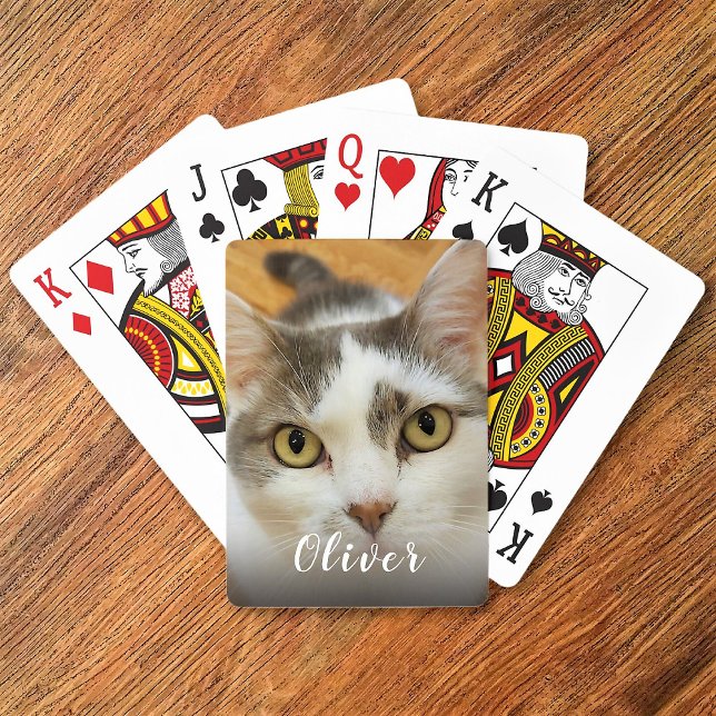 Anpassningsbar Pet Photo Namn Casinokort (Skapare uppladdad)