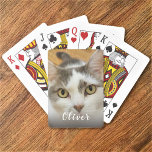 Anpassningsbar Pet Photo Namn Casinokort<br><div class="desc">Ladda upp ett foto, lägg till en namn och skapa enkelt uppspelningskort för personlig Bicycle. Du kan ÖVERFÖRA DESIGN på andra Zazzle-produkter och justera den så att den passar de flesta Zazzle-objekt. Du kan också klicka på knappen CUSTOMIZE för att lägga till, ta bort eller ändra information som bakgrundsbild färg,...</div>