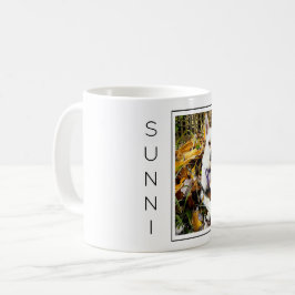 Anpassningsbar Pet PHOTO, NAMN Hundälskare Roligt Kaffemugg