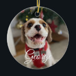Anpassningsbar Pet Photo Ornament<br><div class="desc">Sötare design i Little Bayleigh Store!</div>