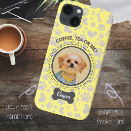 Anpassningsbar Pet Photo Phone Case - "Coffee, Tea